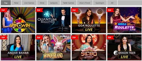 Dafabet Casino Games